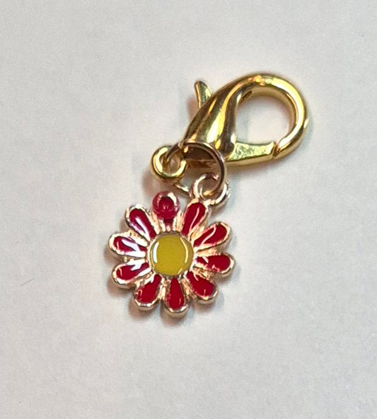 Prjónamerki blóm, 3 litir opnanleg