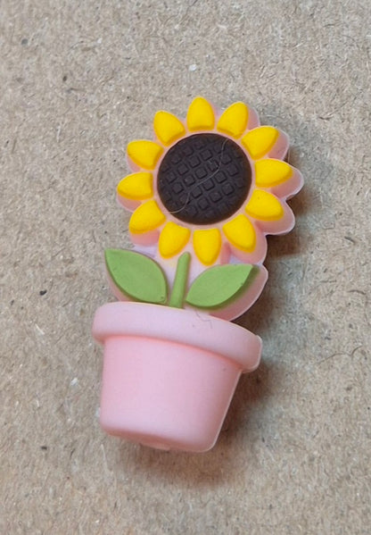 Prjónastopparar bollar og pottablóm