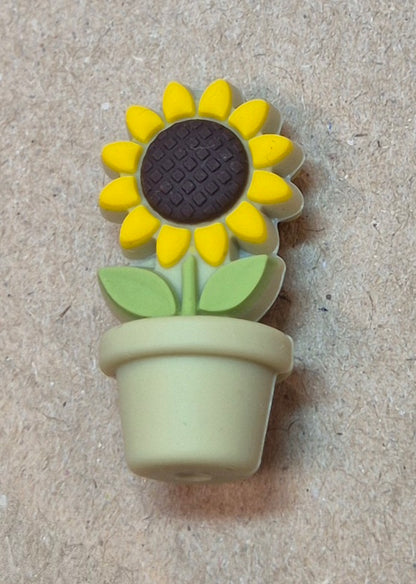 Prjónastopparar bollar og pottablóm